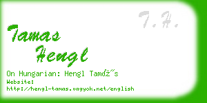 tamas hengl business card